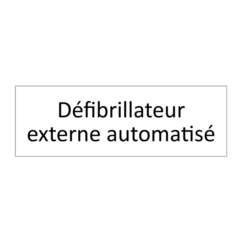 Défibrillateur externe automatisé