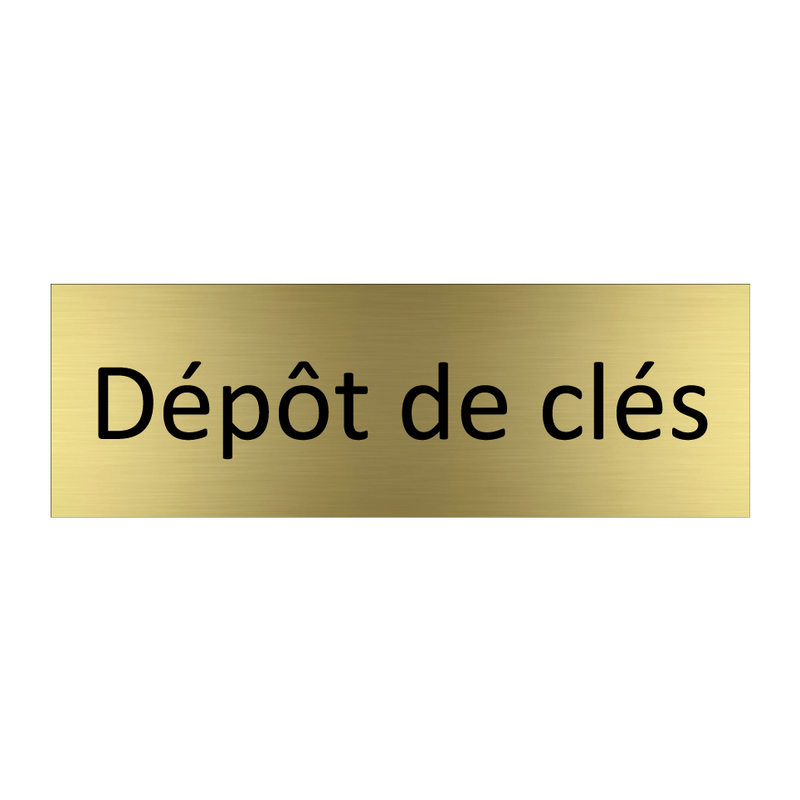 Dépôt de clés