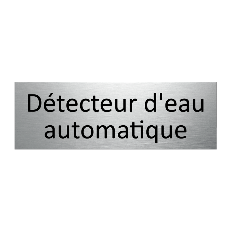 Détecteur d'eau automatique