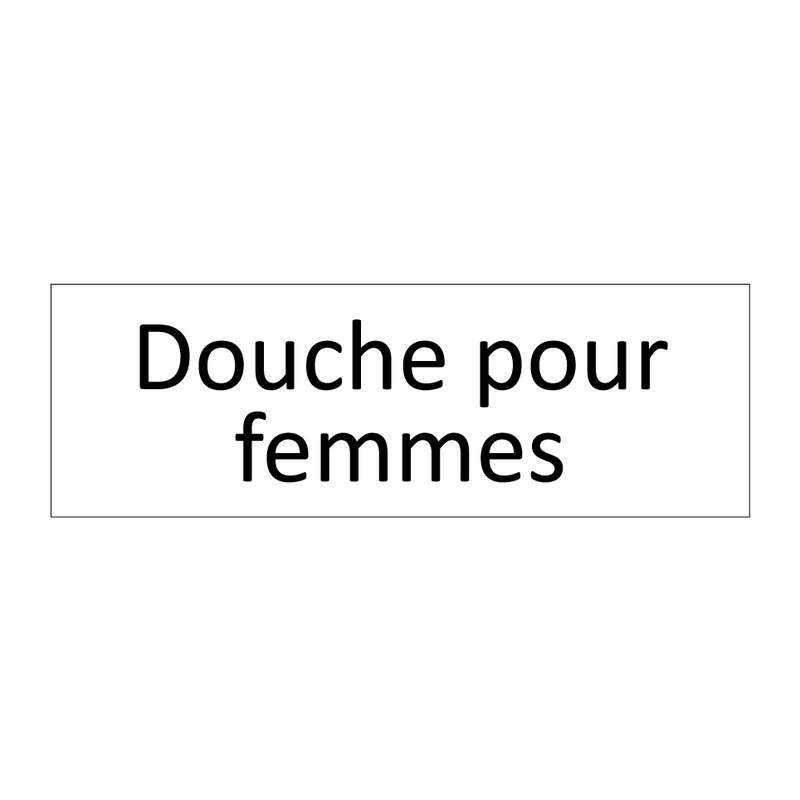 Douche pour femmes