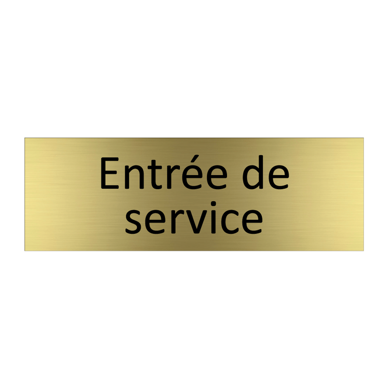 Entrée de service