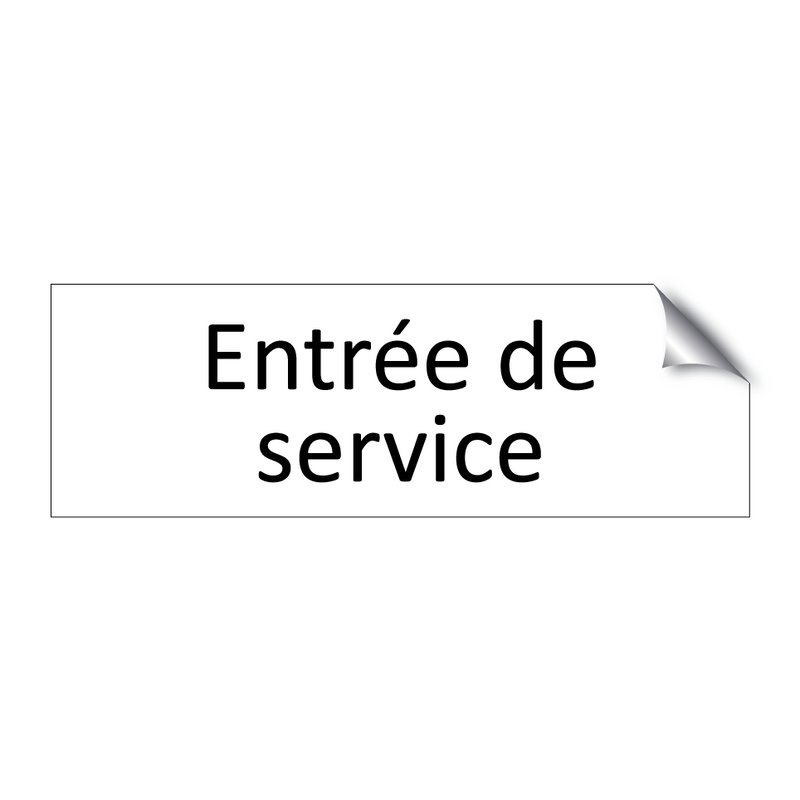 Entrée de service