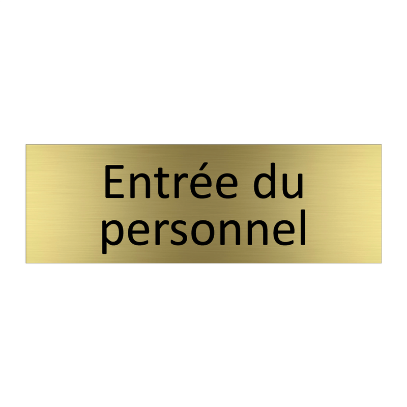 Entrée du personnel