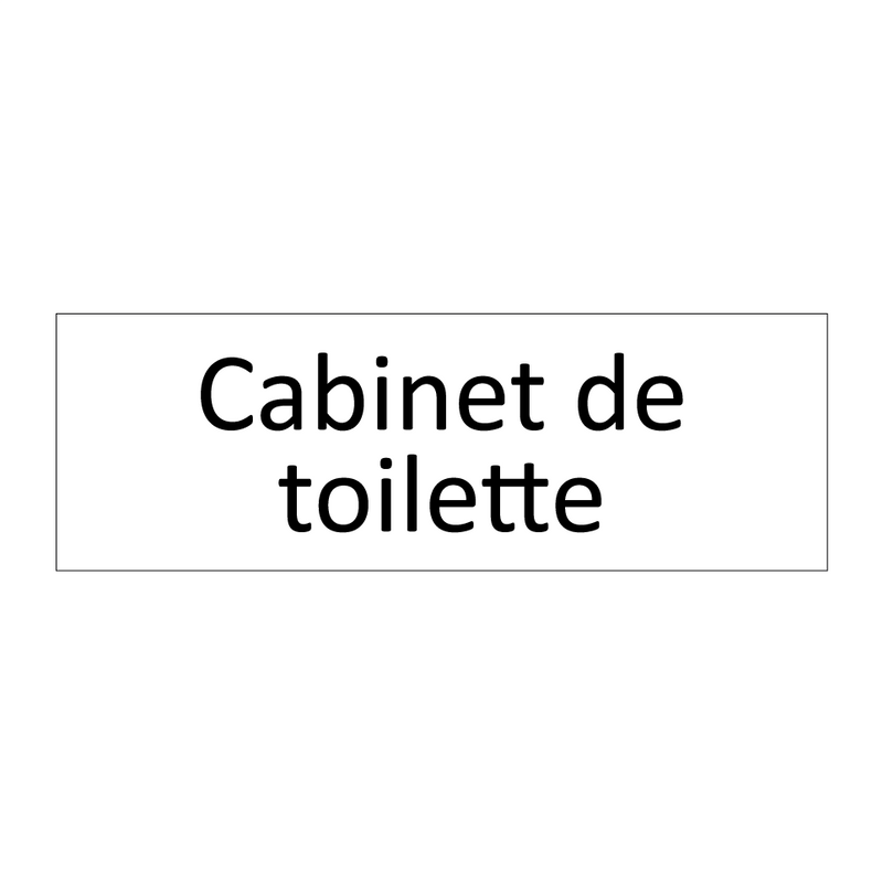 Cabinet de toilette