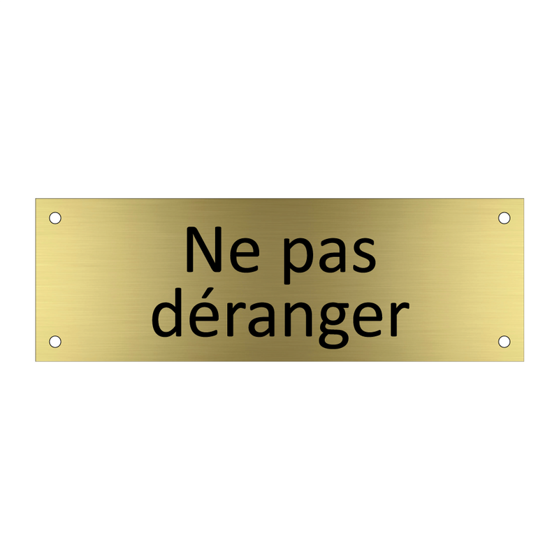 Ne pas déranger