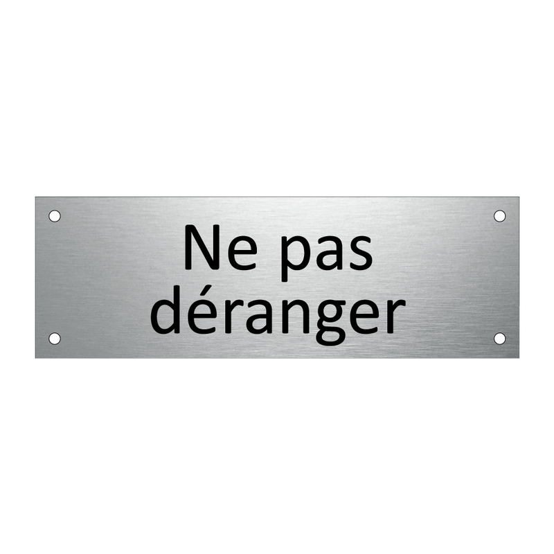 Ne pas déranger