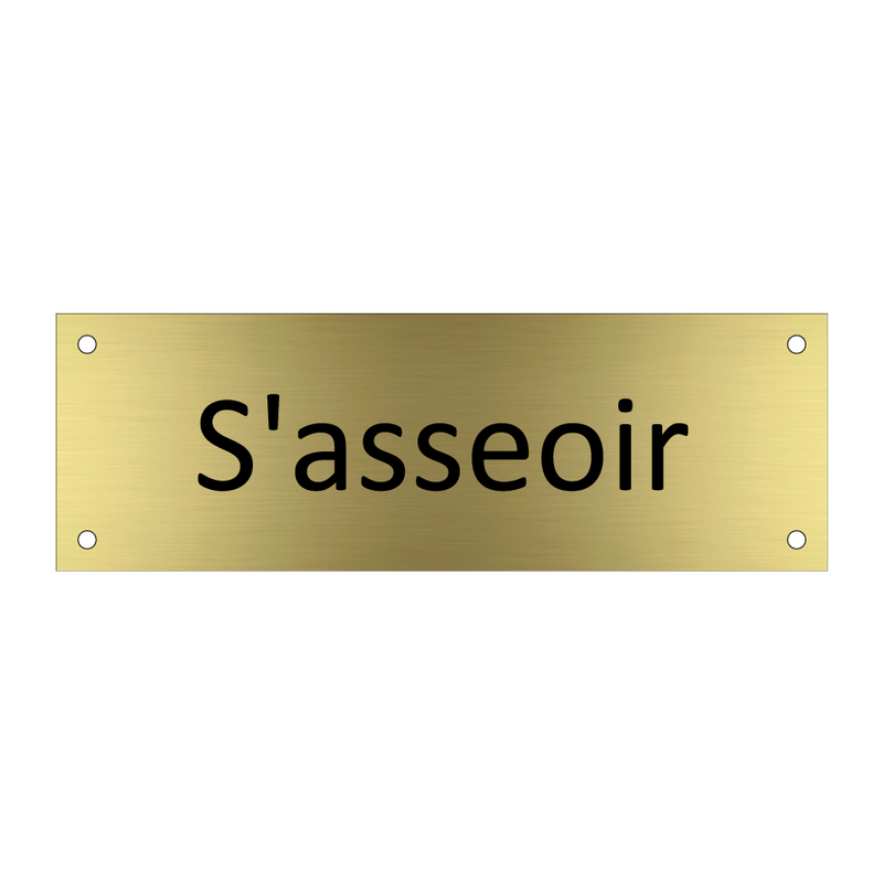 S'asseoir & S'asseoir & S'asseoir