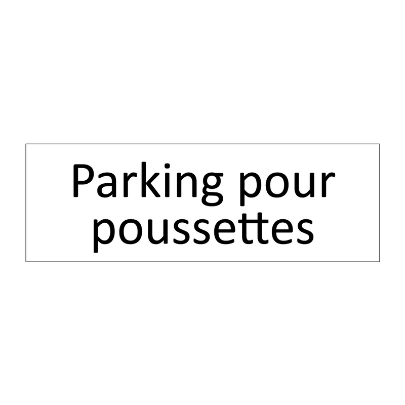 Parking pour poussettes