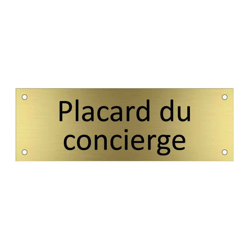 Placard du concierge