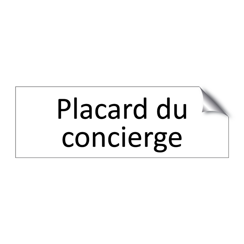 Placard du concierge