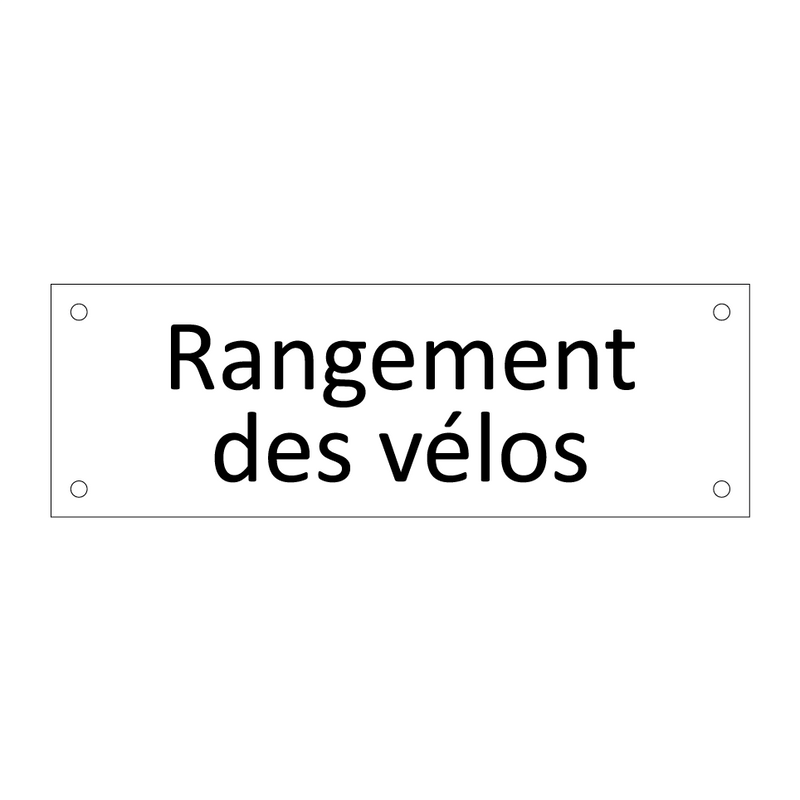 Rangement des vélos