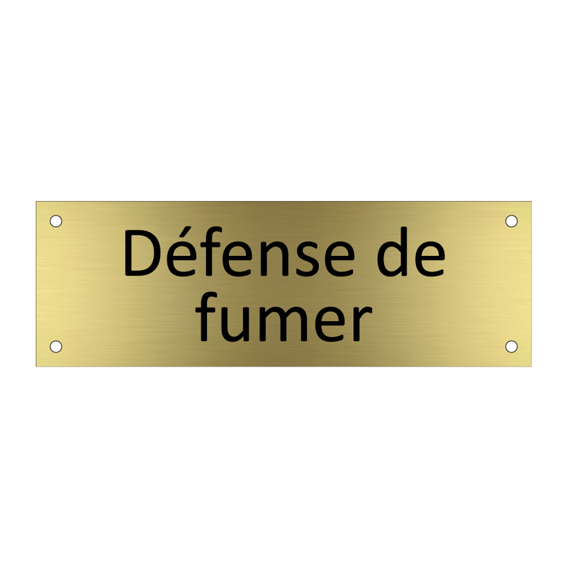 Défense de fumer