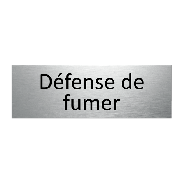 Défense de fumer