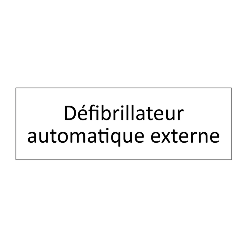 Défibrillateur automatique externe