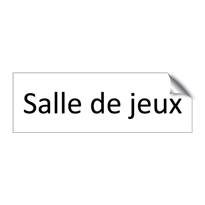 Salle de jeux