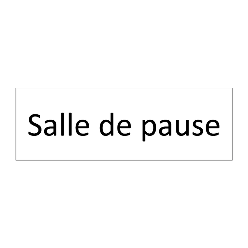 Salle de pause