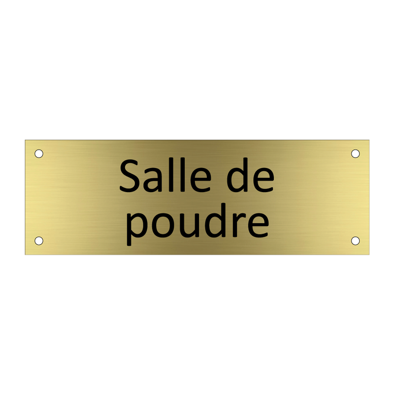 Salle de poudre