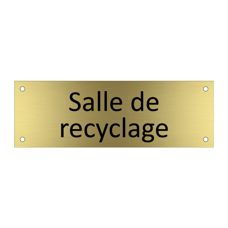 Salle de recyclage