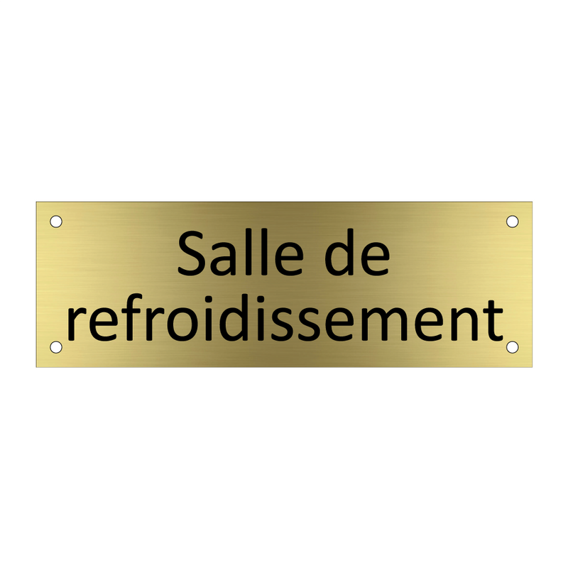 Salle de refroidissement