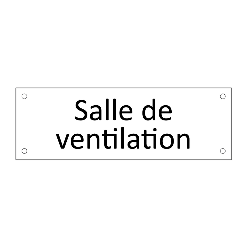 Salle de ventilation