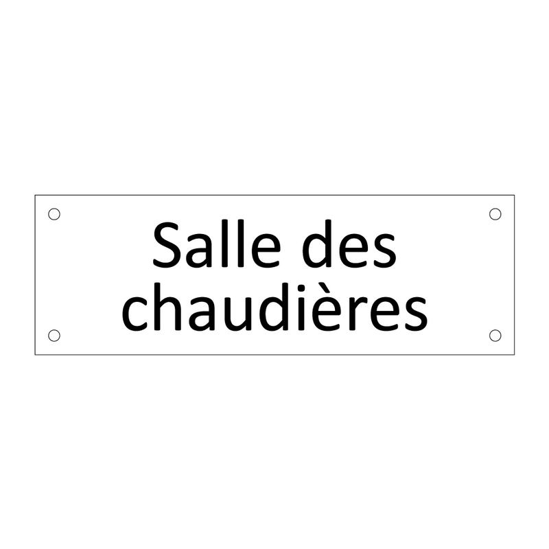 Salle des chaudières