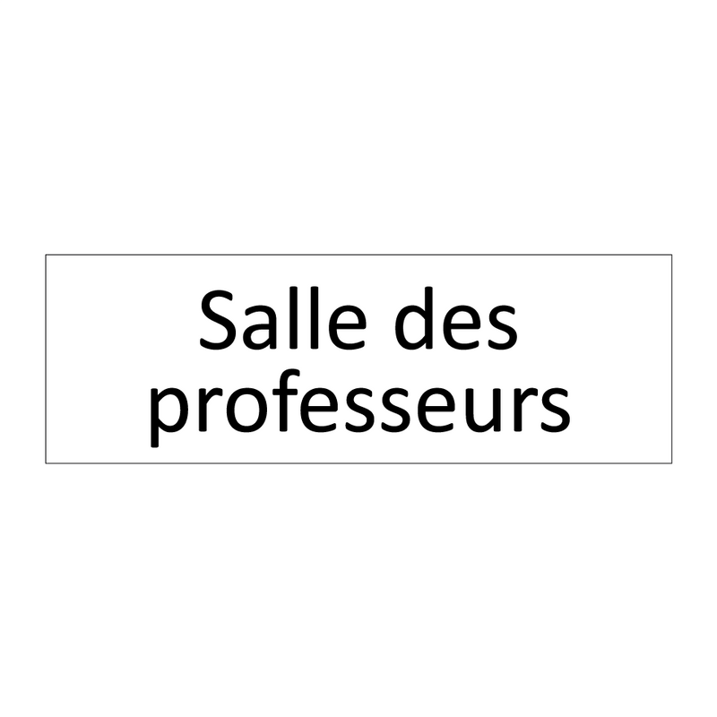 Salle des professeurs