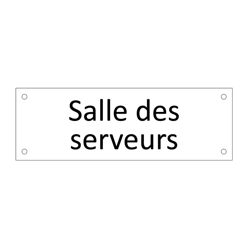 Salle des serveurs