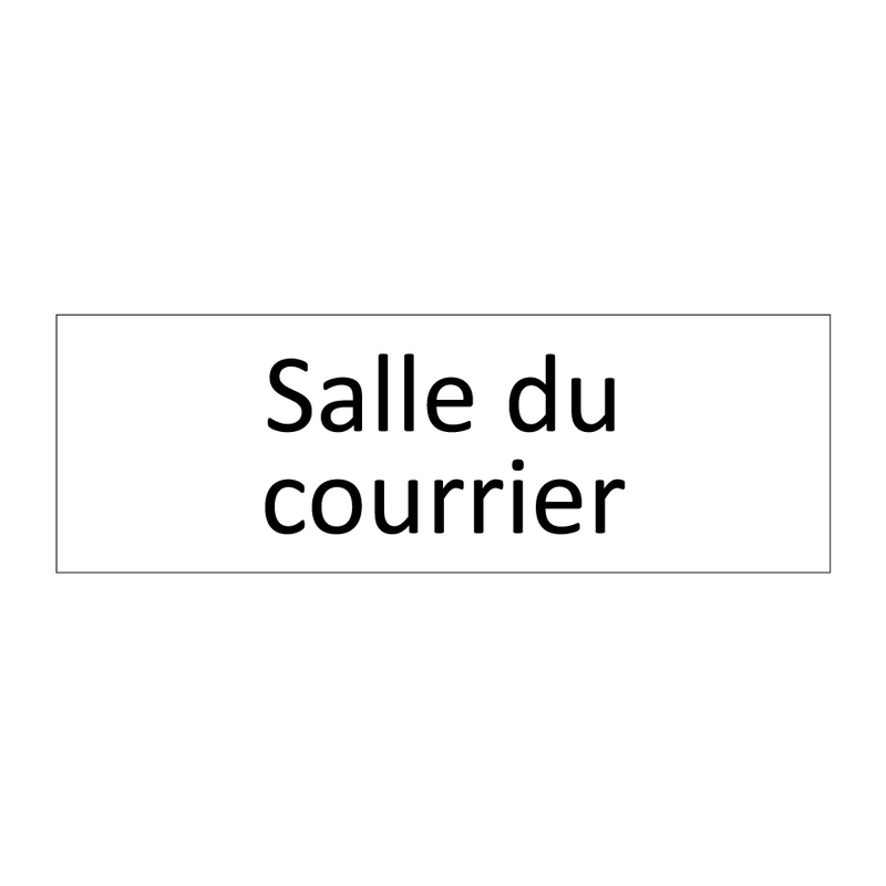 Salle du courrier