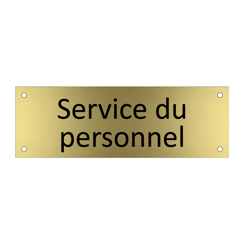 Service du personnel