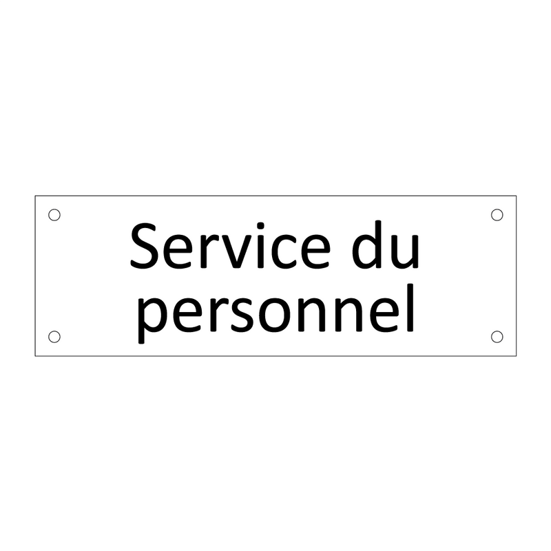 Service du personnel