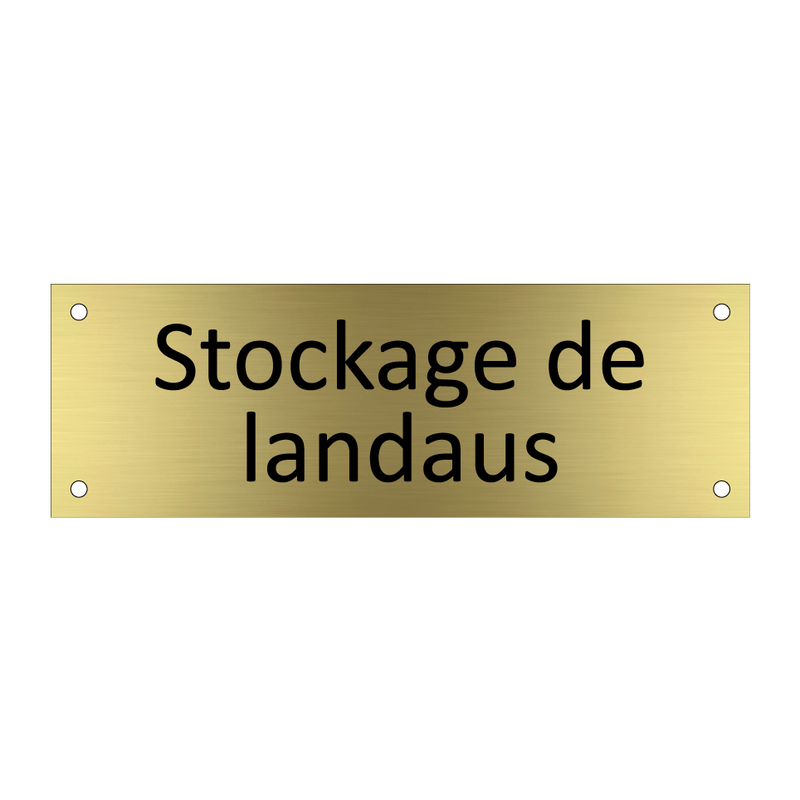 Stockage de landaus