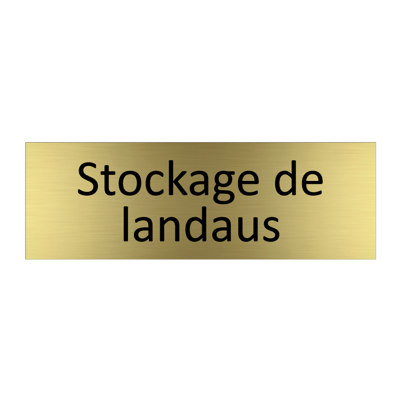 Stockage de landaus