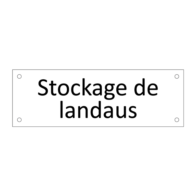 Stockage de landaus