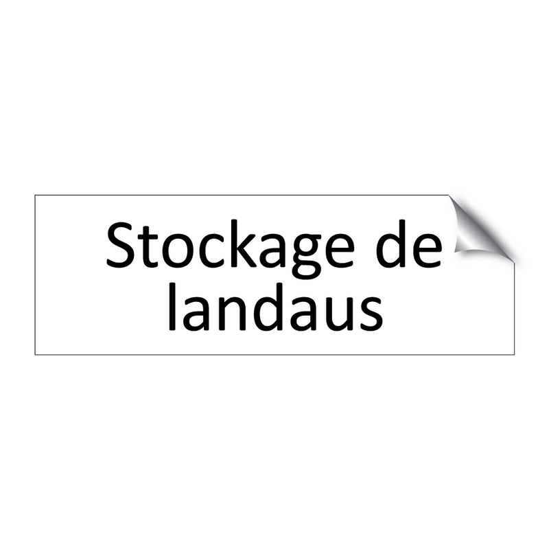 Stockage de landaus