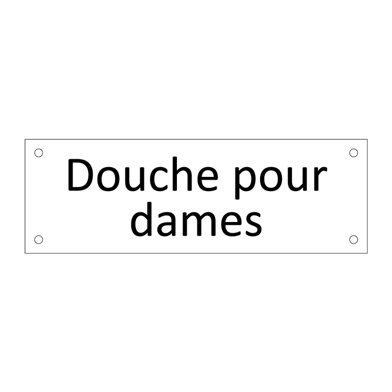 Douche pour dames