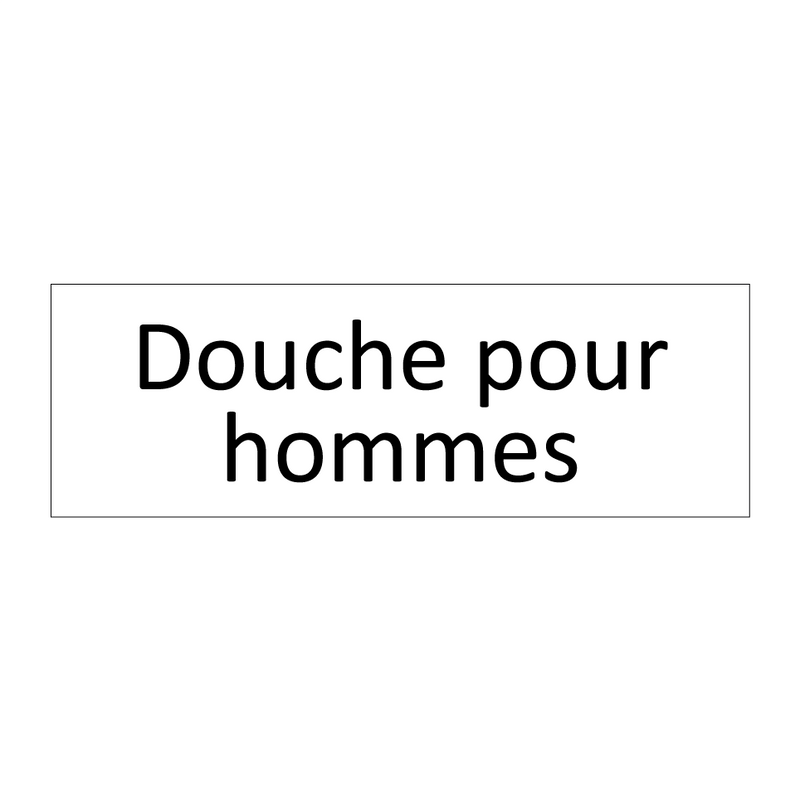 Douche pour hommes