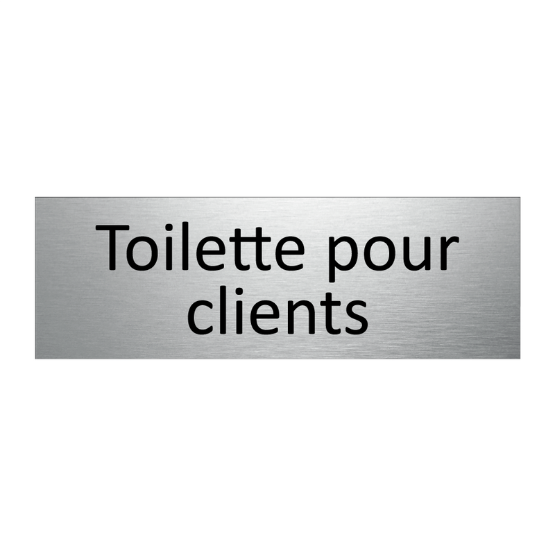 Toilette pour clients