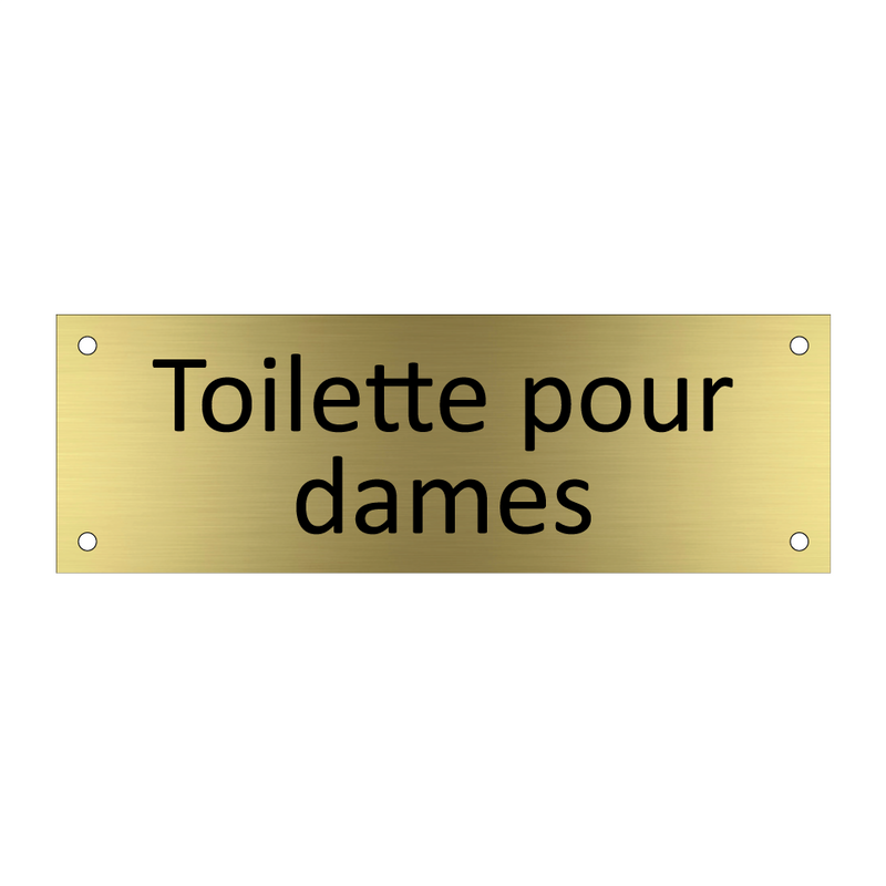 Toilette pour dames