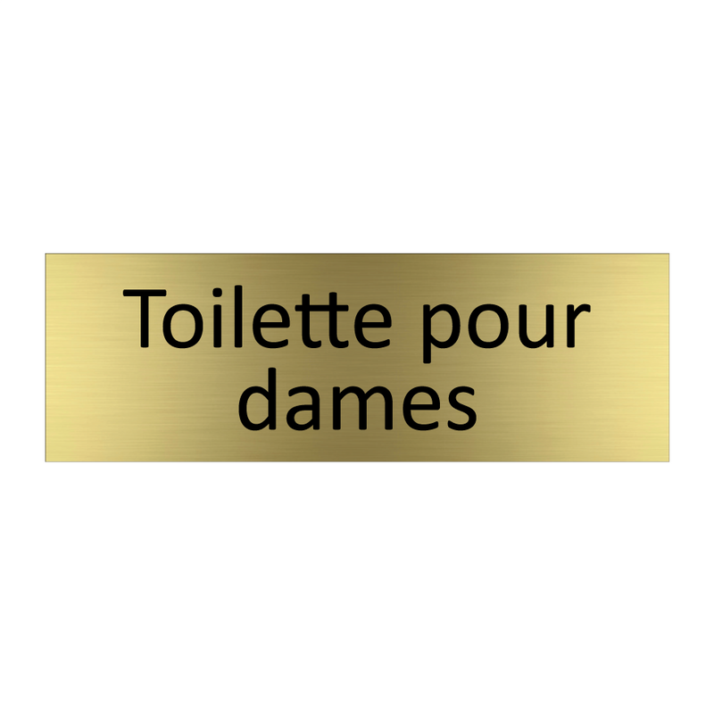 Toilette pour dames