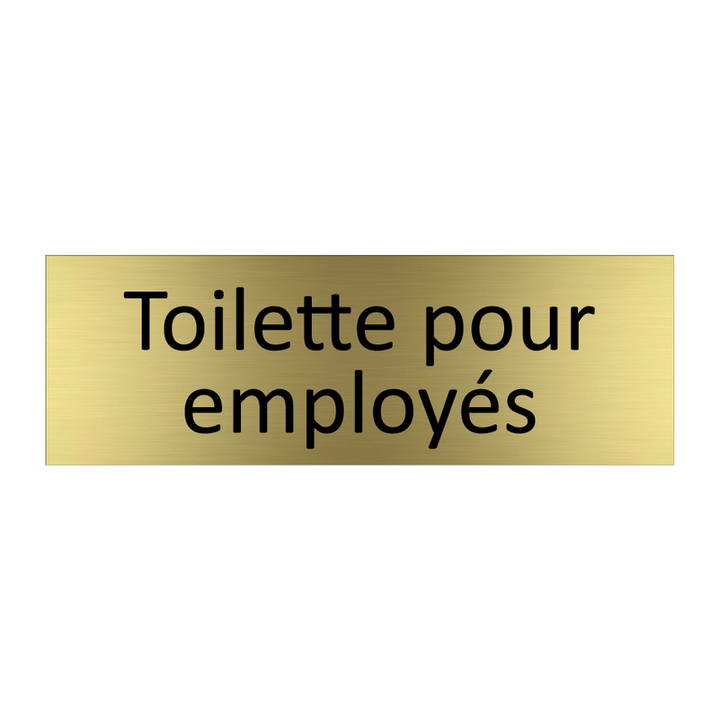 Toilette pour employés