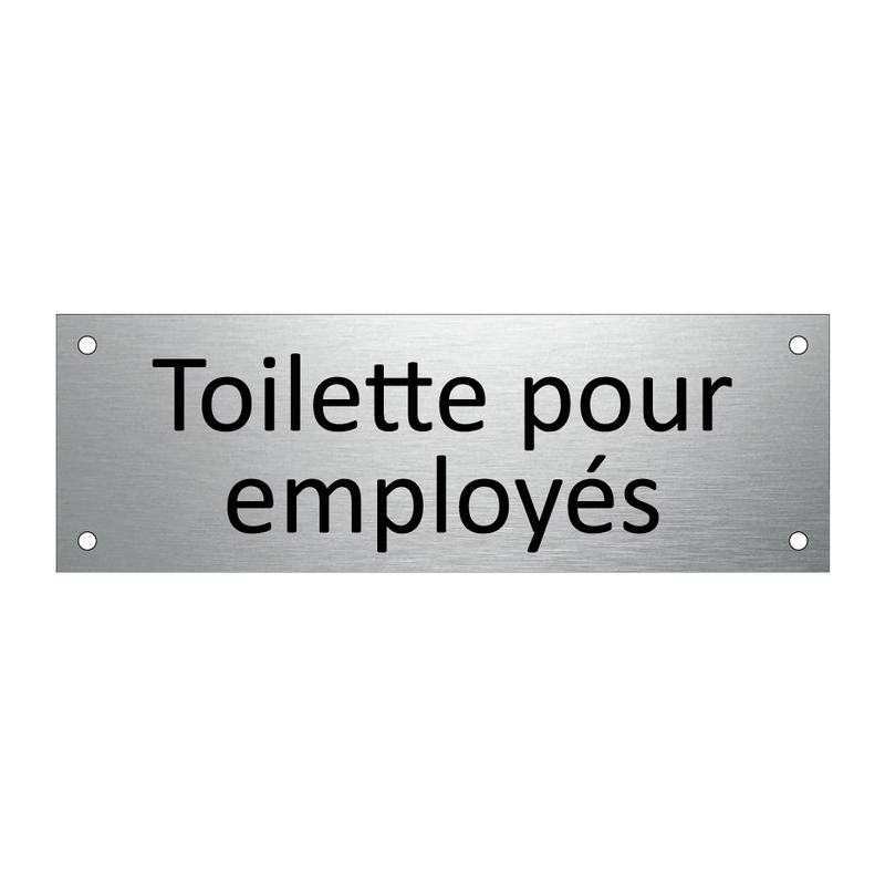 Toilette pour employés