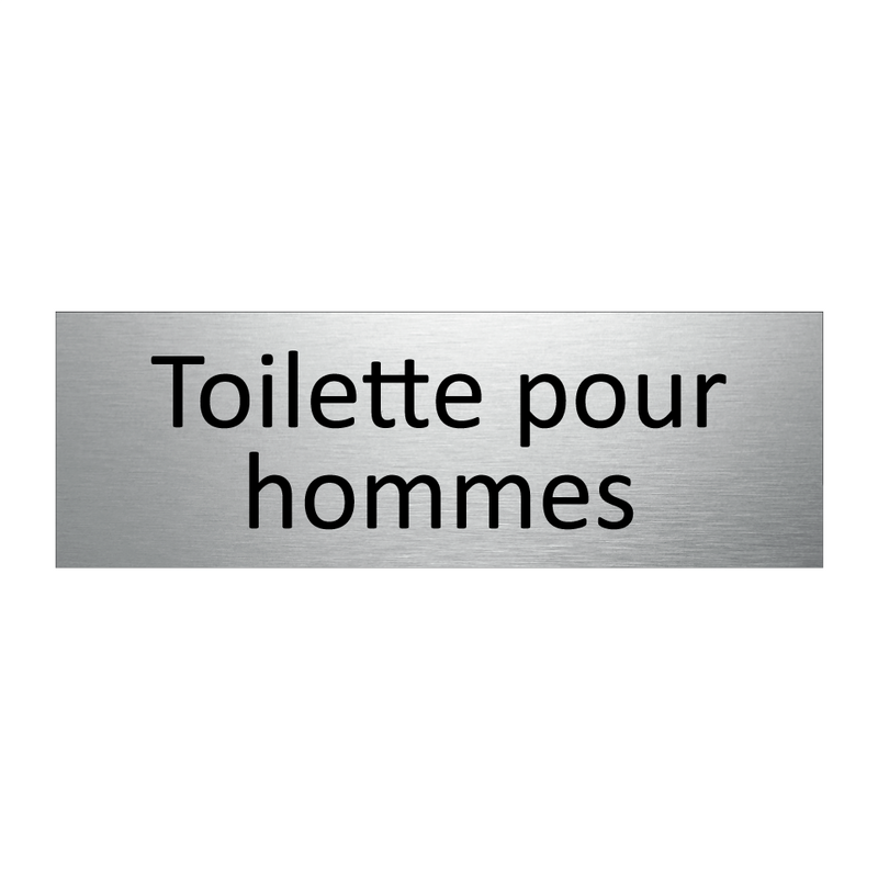 Toilette pour hommes