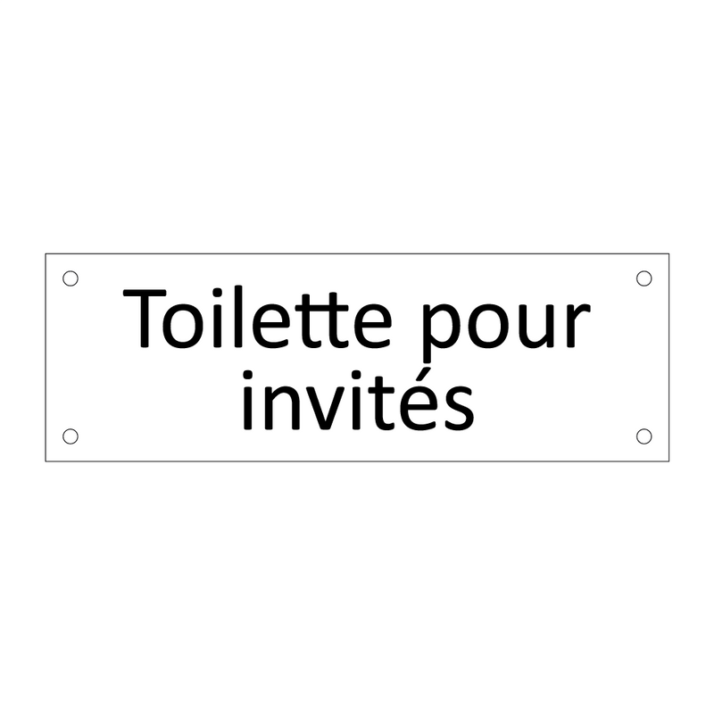 Toilette pour invités