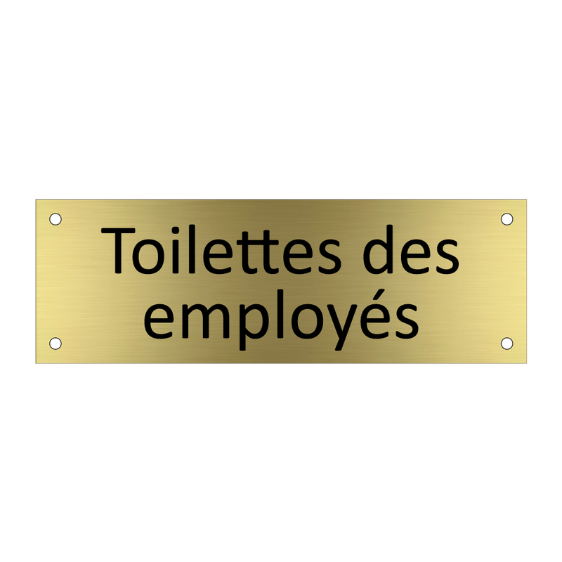 Toilettes des employés