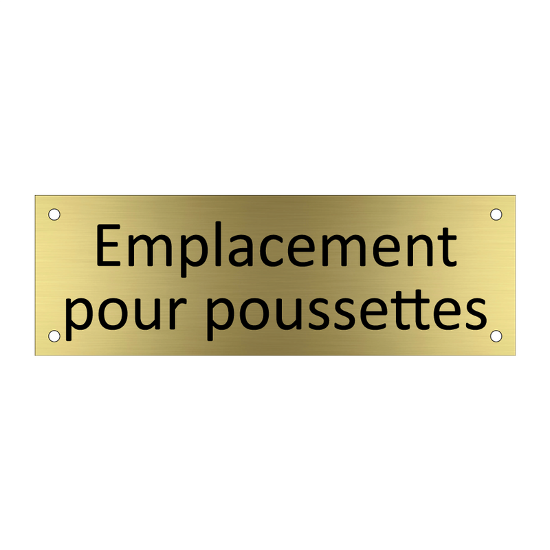 Emplacement pour poussettes