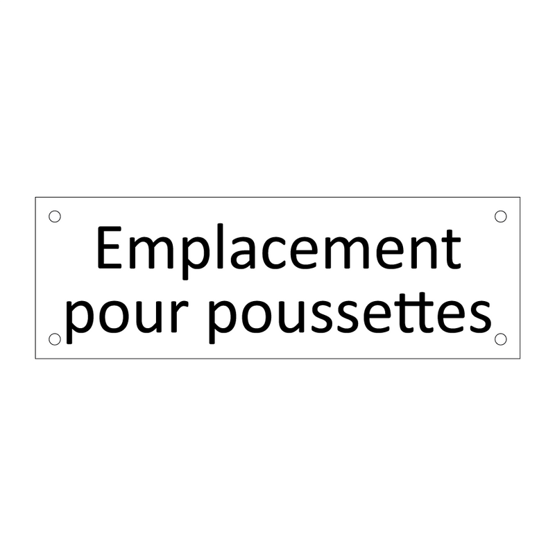 Emplacement pour poussettes