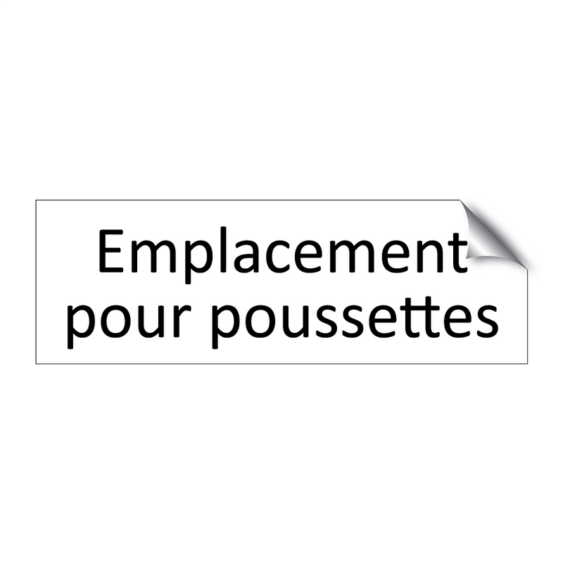 Emplacement pour poussettes