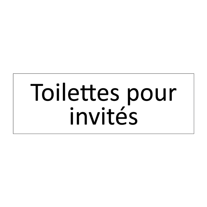 Toilettes pour invités