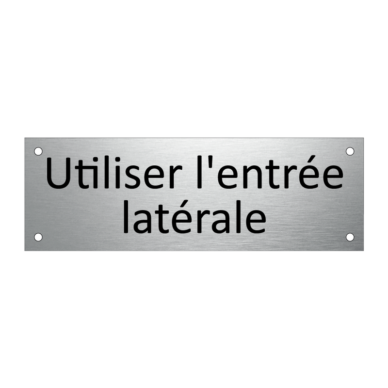 Utiliser l'entrée latérale