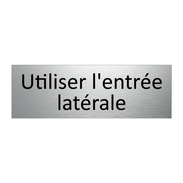 Utiliser l'entrée latérale